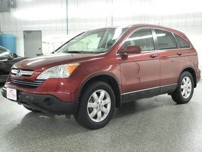 Red all wheel drive honda suv ex-l cr-v crossover! heated leather, and sunroof!