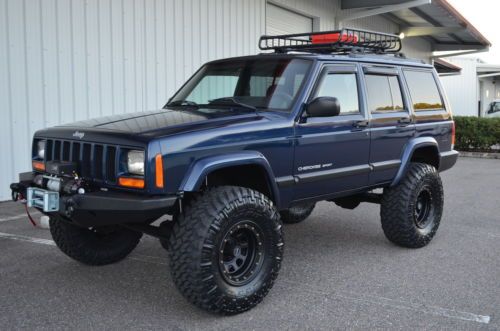 2001 jeep cherokee sport 4x4 xj fully built 4.5&#034; zone lift nitto 33&#039;s low miles!