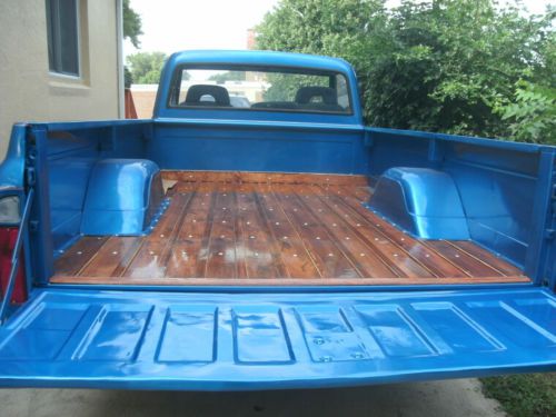 Rare reincarnated 1968 chevy c20 pickup truck custom wood bed (mason city ia)