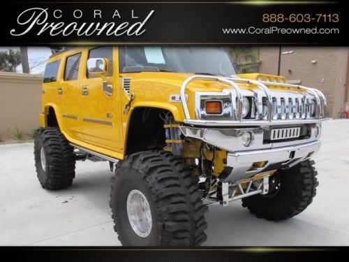 03 h2 custom lifted 14&#034; 4x4 4wd only 1700 miles h-2 show truck h3 2004 2005 2006
