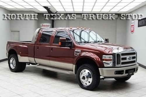 2008 ford f450 diesel 4x4 dually king ranch navigation dvd heated leather