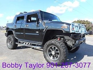 06 hummer sut 6 inch lift 37&#039;s dvd headrests lifted black on black