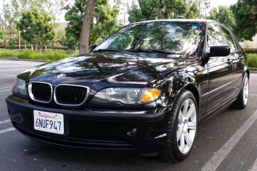 2002 bmw black 325i clean title new tires gray leather sport pkg xenon lights