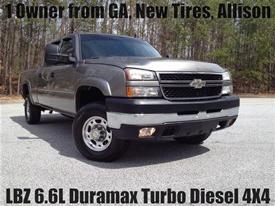 One owner new tires lbz duramax diesel 4x4 6 speed allison clean carfax from ga