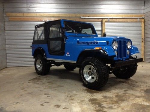 1977 jeep cj7 renegade levis edition 304 v8 blue and beautiful!!!