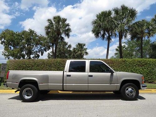 2000 c3500 ls long bed dually crew cab, 7.4 v8, 1 owner florida truck, 67k miles