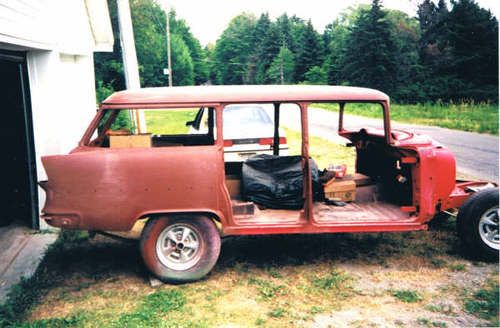1955 chevrolet bel air 4 door station wagon project car rat rod/drag/show car