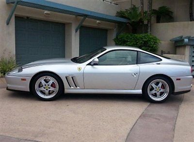 2001 ferrari 550 silver showstopper low low miles loaded &amp; well maintained