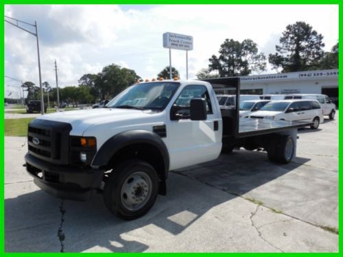 2008 ford f550 flat bed v-10 gas in florida!!