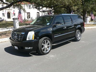 Escalade esv awd 2 owners certified perfect carfax locally owned bose 20' wheels
