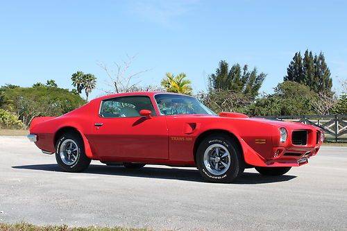 1973 pontiac trans am red 455 *numbers matching*