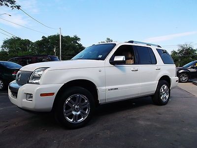 2008 mercury mountaineer awd 4.6l v8 navigation system roof rear dvd pwr brds!!