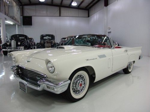1957 ford thunderbird, only 5,805 since body off frame restoration, a/c!
