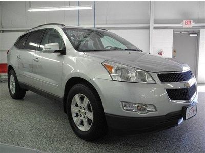 Gm certified chevy traverse crossover suv awd 2lt leather, sunroof, rear dvd!