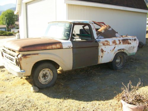 1961 ford f100 unibody, short bed.