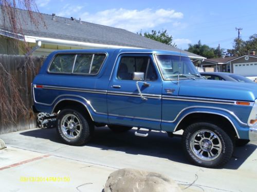 78 ford bronco ranger xlt 4x4 400 ci eng c-6 trans removable top 18 inch wheels
