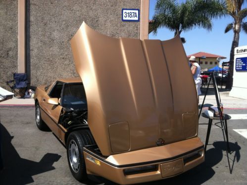 1984 gold corvette coupe 84 chevy  1 of 20 shipped to japan in 84/85