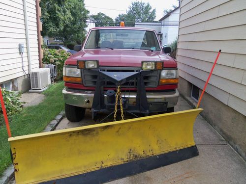 Ford snow plow truck w/ plow and sander