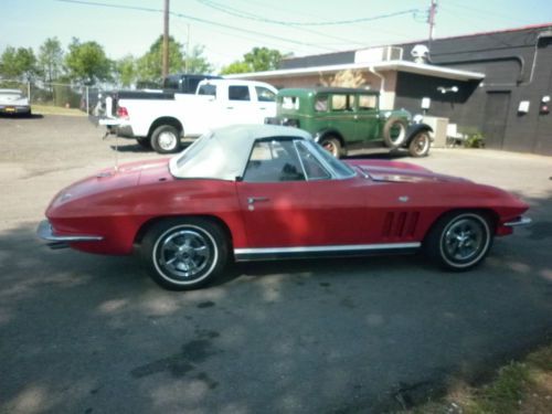 1966 chevrolet corvette c2 red roadster survivor ncrs convertible