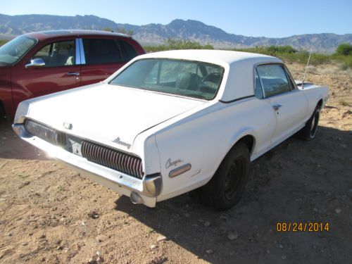 1968 mercury cougar xr-7 351 w, automatic, excellent barn find, low reserve!!!
