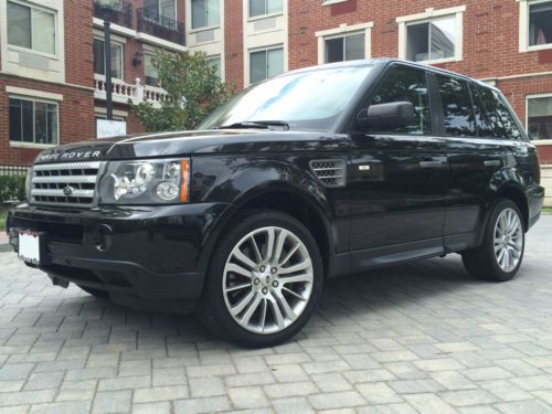 2009 land rover range rover sport supercharged *carfax certified* black beauty!