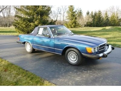 1979 mercedes benz 450 sl coupe / roadster two owner only 26,874 miles! original