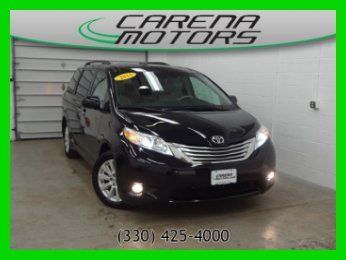 2011 toyota used sienna limited awd black navigation dvd moon roof free carfax