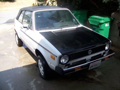 1982 vw rabbit convertible good condition all around, needs tlc!! project..