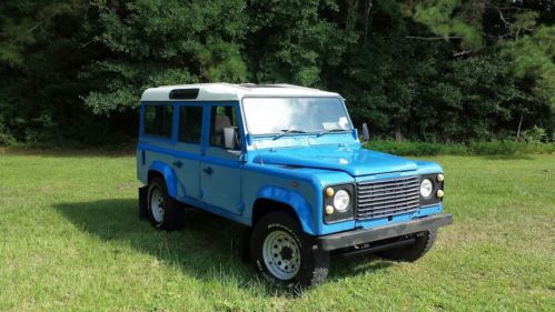 1988 land rover defender turbo diesel 110 azure blue *no reserve*
