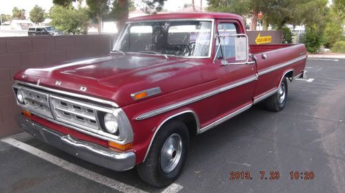 1971 ford f100 with rare 3 speed column shift + overdrive