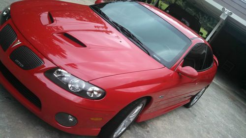 2006 pontiac gto 6.0l 400hp engine 6spd manual stock red with black int stock