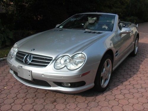 2003 mercedes-benz sl500 convertible navigation, panoramic roof only 42,000 mile