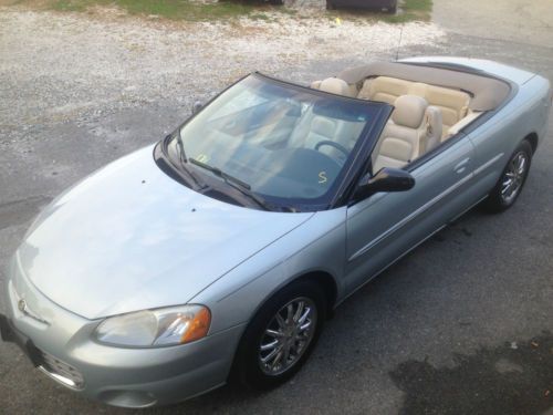 2002 chrysler sebring convertible limited with low miles only 79k md inspected