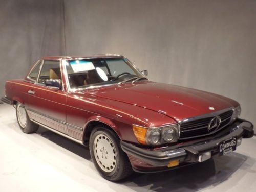 1988 88 mercedes-benz 560sl roadster convertible +hardtop, clean carfax must see