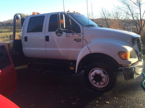 White flatbed ford f650