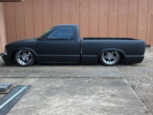 2003 chevy s-10  shaved,bagged,slammed  show  rat