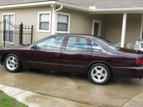 1995 chevrolet impala ss w/ dark cherry exterior in excellent condition