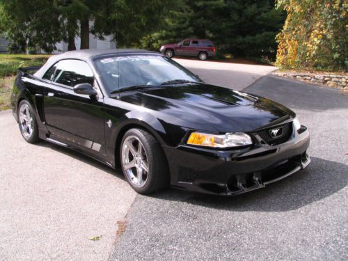 Must see 1999 ford mustang saleen s351 speedster convertible black/charcoal 9kmi