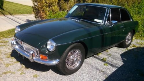 1968 mgb/gt most desirable model; most desirable brg color. excellent thoughout.