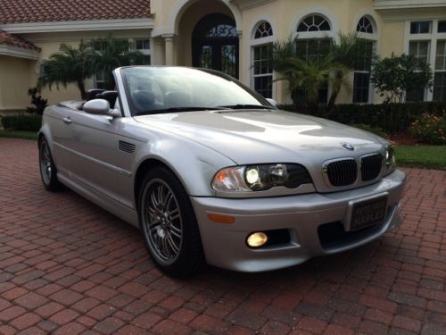 2003 bmw m3 convertible 9k miles leather 1-owner smg like new