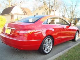 2010 mercedes-benz e350 coupe  red..cpo..100k mile warranty..best deal around