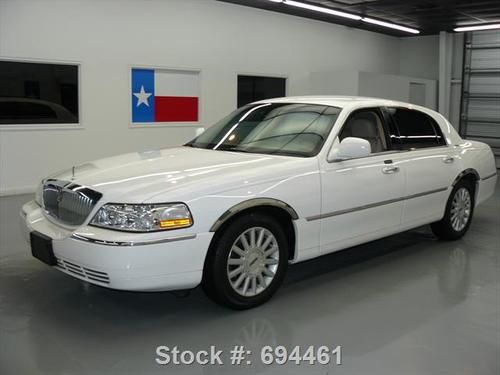 2003 lincoln town car signature 6-pass htd leather 61k texas direct auto