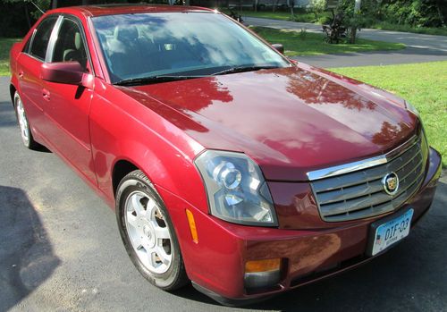 Beautiful red 2003 cadillac cts luxury sport package 4-door v6, 3.2l