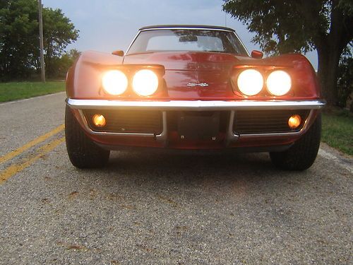 1969 chevrolet corvette base convertible  350 4-speed matching numbers