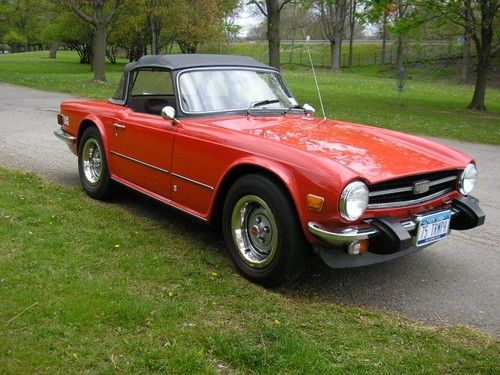 1975 tr-6, only 28k miles - really!  road ready - no problems inside or out