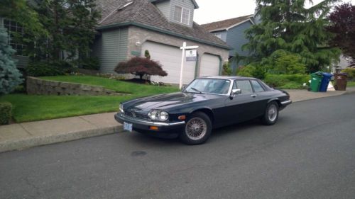 Jaguar xjs, v-12, 1991, black, tan leather interior, only 82 k miles