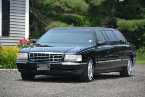 1998 cadillac deville 6-door superior coach 49 inch limousine