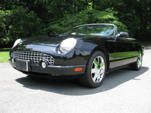 Low mile 2002 ford thunderbird conv. hard top, ready to go &amp; priced to sell!