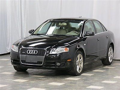 2006 audi a4 2.0t qattro 105k 6cd mroof heated pwr front seats car fax **clean**