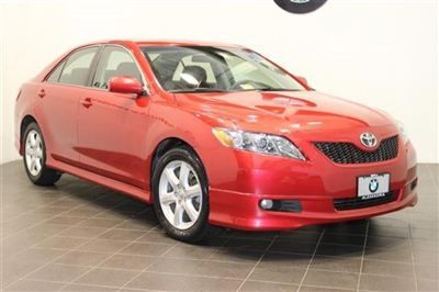 Red 2007 toyota camry se moonroof alloy wheels automatic
